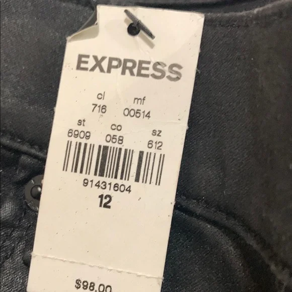 Express Black Skinny Jeans Sleek Style - Picture 8 of 8